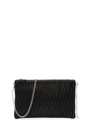 Women's Black Long Chain Strap Printed Clutch Bag | Derimod Women's Black Long Chain Strap Printed Clutch Bag | Derimod