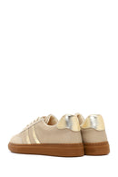 Woman Beige Lace-Up Chunky Sneaker | Derimod Woman Beige Lace-Up Chunky Sneaker | Derimod