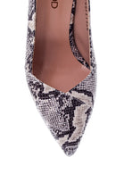 Kadın Yılan Derisi Desenli Stiletto | Derimod Kadın Yılan Derisi Desenli Stiletto | Derimod