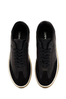 Erkek Siyah Bağcıklı Deri Sneaker | Derimod Erkek Siyah Bağcıklı Deri Sneaker | Derimod