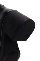 Women's Black Leather Heeled Boots | Derimod Women's Black Leather Heeled Boots | Derimod