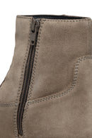 Geox Kadın Vizon D Serilda Fermuarlı Süet Deri Bot | Derimod Geox Kadın Vizon D Serilda Fermuarlı Süet Deri Bot | Derimod