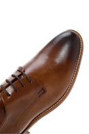 Men's Tan Laced Leather Classic Shoes | Derimod Men's Tan Laced Leather Classic Shoes | Derimod