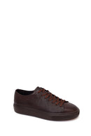 Male Brown Lace-Up Thick-Soled Leather Sneaker | Derimod Male Brown Lace-Up Thick-Soled Leather Sneaker | Derimod
