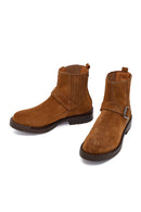 Women's Tan Suede Leather Chelsea Boots | Derimod Women's Tan Suede Leather Chelsea Boots | Derimod