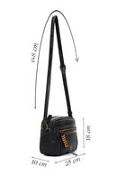 Women's Black Tan Detailed Crossbody Bag | Derimod Women's Black Tan Detailed Crossbody Bag | Derimod