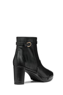 Geox Kadın Siyah D Walk Pleasure Fermuarlı Kalın Topuklu Deri Bot | Derimod Geox Kadın Siyah D Walk Pleasure Fermuarlı Kalın Topuklu Deri Bot | Derimod