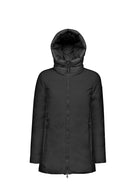 Geox Kadın Spherica Siyah Kapüşonlu Kaban | Derimod Geox Kadın Spherica Siyah Kapüşonlu Kaban | Derimod