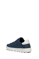 Geox Men's Navy Blue U46GPC Spherica Lace-Up Sneaker | Derimod Geox Men's Navy Blue U46GPC Spherica Lace-Up Sneaker | Derimod