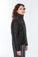 Kopenhag Kadın Siyah Softwear Mont | Derimod Kopenhag Kadın Siyah Softwear Mont | Derimod