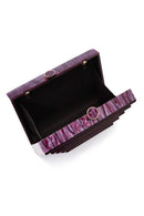 Women's Burgundy Long Chain Strap Mini Box Clutch Bag | Derimod Women's Burgundy Long Chain Strap Mini Box Clutch Bag | Derimod