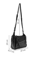 Kadın Siyah Uzun Askılı Çapraz Çanta | Derimod Kadın Siyah Uzun Askılı Çapraz Çanta | Derimod