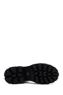 Women's Black Thick High-Sole Zippered Leather Boots | Derimod Women's Black Thick High-Sole Zippered Leather Boots | Derimod