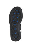 Geox Women's Black Spherica Ec5w Flat Sandals | Derimod Geox Women's Black Spherica Ec5w Flat Sandals | Derimod