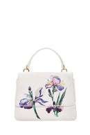 Women's White Long Strap Printed Shoulder Bag | Derimod Women's White Long Strap Printed Shoulder Bag | Derimod