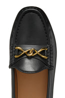 Geox Kadın Siyah Kosmopolis+Grip Toka Detaylı Deri Babet | Derimod Geox Kadın Siyah Kosmopolis+Grip Toka Detaylı Deri Babet | Derimod