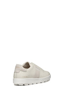 Geox Men's White Spherica Ecub-1 Leather Sneaker | Derimod Geox Men's White Spherica Ecub-1 Leather Sneaker | Derimod