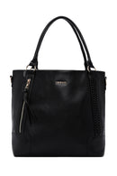 Woman Black Long-Strap Shoulder Bag | Derimod Woman Black Long-Strap Shoulder Bag | Derimod