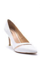 Kadın Şeffaf Detaylı Deri Stiletto | Derimod Kadın Şeffaf Detaylı Deri Stiletto | Derimod