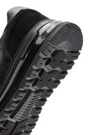 Erkek Siyah Bağcıklı Deri Sneaker | Derimod Erkek Siyah Bağcıklı Deri Sneaker | Derimod