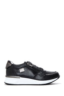 Kadın Siyah Deri Sneaker | Derimod Kadın Siyah Deri Sneaker | Derimod