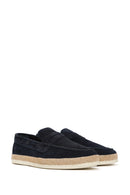 Erkek Lacivert Süet Deri Casual Loafer | Derimod Erkek Lacivert Süet Deri Casual Loafer | Derimod
