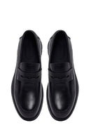 Erkek Siyah Kalın Tabanlı Deri Loafer | Derimod Erkek Siyah Kalın Tabanlı Deri Loafer | Derimod