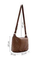 Women's Tan Quilted Shoulder Bag | Derimod Women's Tan Quilted Shoulder Bag | Derimod