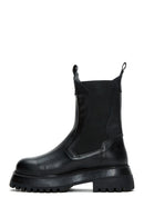 Women's Black Leather Chelsea Boots | Derimod Women's Black Leather Chelsea Boots | Derimod