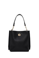 Woman Black Long-Strap Shoulder Bag | Derimod Woman Black Long-Strap Shoulder Bag | Derimod