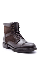 Men's Lace-up Leather Boots | Derimod Men's Lace-up Leather Boots | Derimod