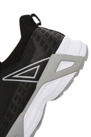 Men's Black Lacing Mechanism Thick Sole Leather Sneaker | Derimod Men's Black Lacing Mechanism Thick Sole Leather Sneaker | Derimod