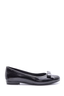 Women's Patent Leather Bow Ballerina Ballerinas | Derimod Women's Patent Leather Bow Ballerina Ballerinas | Derimod