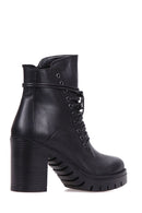 Women's Lace-Up Heeled Boots | Derimod Women's Lace-Up Heeled Boots | Derimod