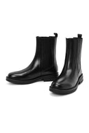 Women's Black Leather Chelsea Boots | Derimod Women's Black Leather Chelsea Boots | Derimod