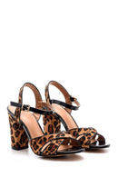 Kadın Leopar Desenli Topuklu Ayakkabı | Derimod Kadın Leopar Desenli Topuklu Ayakkabı | Derimod