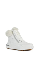 Geox Kadın Beyaz Dalyla Abx Bağcıklı Waterproof Deri Bilekli Bot | Derimod Geox Kadın Beyaz Dalyla Abx Bağcıklı Waterproof Deri Bilekli Bot | Derimod