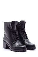 Women's Lace-Up Heeled Boots | Derimod Women's Lace-Up Heeled Boots | Derimod