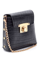 Women's Crocodile Patterned Crossbody Bag | Derimod Women's Crocodile Patterned Crossbody Bag | Derimod