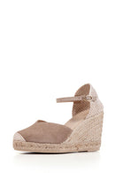 Geox Kadın Bej Gelsa Dolgu Topuklu Süet Deri Espadril | Derimod Geox Kadın Bej Gelsa Dolgu Topuklu Süet Deri Espadril | Derimod