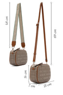 Women's Mink Long Strap Printed Crossbody Bag | Derimod Women's Mink Long Strap Printed Crossbody Bag | Derimod