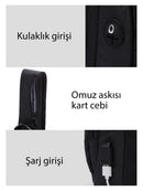 D-Pack Erkek Siyah Teknolojik Kumaş Çapraz Çanta | Derimod D-Pack Erkek Siyah Teknolojik Kumaş Çapraz Çanta | Derimod