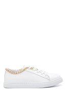 Kadın Deri Zincirli Sneaker | Derimod Kadın Deri Zincirli Sneaker | Derimod