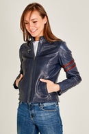 Stop Kadın Deri Ceket | Derimod Stop Kadın Deri Ceket | Derimod