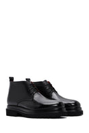 Men's Black Thick Soled Leather Boots | Derimod Men's Black Thick Soled Leather Boots | Derimod