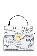 Women's Printed Shoulder Bag | Derimod Women's Printed Shoulder Bag | Derimod
