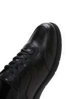 Men's Black Leather Sneaker | Derimod Men's Black Leather Sneaker | Derimod