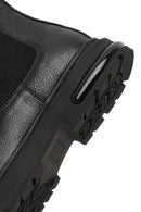 Male Black Thick-Soled Leather Chelsea Boots | Derimod Male Black Thick-Soled Leather Chelsea Boots | Derimod