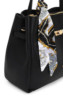 Woman Black Long-Strap Accessorized Classic Shoulder Bag | Derimod Woman Black Long-Strap Accessorized Classic Shoulder Bag | Derimod