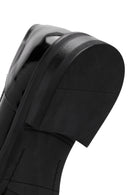 Women's Black Buckle Detailed Patent Leather Masculine Loafer | Derimod Women's Black Buckle Detailed Patent Leather Masculine Loafer | Derimod